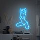 Kniende Frauen Silhouette LED-Neonschild für Bar Club