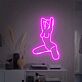 Kniende Frauen Silhouette LED-Neonschild für Bar Club