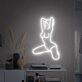 Kniende Frauen Silhouette LED-Neonschild für Bar Club