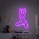 Kniende Frauen Silhouette LED-Neonschild für Bar Club
