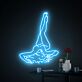 liegende Frau mit hochgestreckten Beinen LED-Neonschild für Bar Club