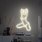 Neon Umriss einer knienden Frau LED-Neonschild Wohnzimmer Studio