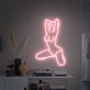 Neon Umriss einer knienden Frau LED-Neonschild Wohnzimmer Studio