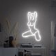 Neon Umriss einer knienden Frau LED-Neonschild Wohnzimmer Studio