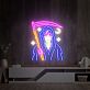 Sensemann mit Sichel und Mondsymbol LED-Neonschild für Bar Gaming