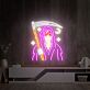 Sensemann mit Sichel und Mondsymbol LED-Neonschild für Bar Gaming