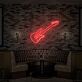 E-Gitarre LED-Neonschild für Bar und Musikstudio