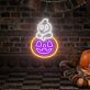 Spookify Your Space: Halloween Ghost Pumpkin Neon Sign for Festive Home Decor, Office Charm, or Hauntingly Good Bar Celebrations.