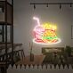 Burger Pommes und Getränk LED-Neonschild für Restaurant Imbiss