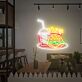 Burger Pommes und Getränk LED-Neonschild für Restaurant Imbiss