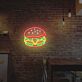 Hamburger LED-Neonschild für Restaurant Imbiss