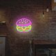Hamburger LED-Neonschild für Restaurant Imbiss