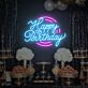 Happy Birthday LED-Neonschild für Geburtstagsparty