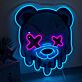 Brighten Your Space with Head Bear Art Neon Sign: Perfect for Bedroom Ambiance, Office Creativity, or Bar Atmosphere.