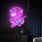 kleiner Teufel mit Dreizack LED-Neonschild für Bar und Wohnzimmer