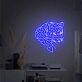 Jaguar mit Herzflecken LED-Neonschild