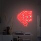 Jaguar mit Herzflecken LED-Neonschild