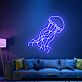Qualle LED-Neonschild für Wohnzimmer und Bar