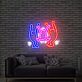 Tanzende Figuren im Keith-Haring-Stil LED-Neonschild