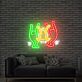 Tanzende Figuren im Keith-Haring-Stil LED-Neonschild