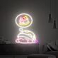 schlafende Figur mit Kuchen-Traum LED-Neonschild Wohnzimmer Schlafzimmer