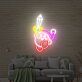 Kirby mit Schwert LED-Neonschild