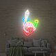 Kirby mit Schwert LED-Neonschild