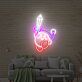 Kirby mit Schwert LED-Neonschild
