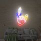 Kirby mit Schwert LED-Neonschild
