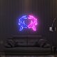 zwei Koi Fische LED-Neonschild für Wohnzimmer oder Lounge