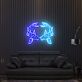 Brighten Your Space with Elegance: Koi Fish Neon Sign Japanese Neon Gift for Home Decor, Offices, Stores, Bars, and Special Celebrations.