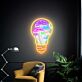 Glühbirne mit Pilzen LED-Neonschild Wohnzimmer Studio