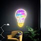 Glühbirne mit Pilzen LED-Neonschild Wohnzimmer Studio