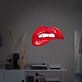Lippen mit leichtem Biss LED-Neonschild für Bar oder Wohnzimmer