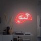 Lippen mit leichtem Biss LED-Neonschild für Bar oder Wohnzimmer