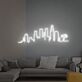 Stadt Skyline mit Palmen LED-Neonschild für Wohnzimmer Büro