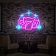 777 LED-Neonschild mit Sternen für Bar und Spielzimmer