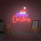 Brighten Your Festive Celebrations: Merry Christmas Neon Sign Led Sign for Enchanting Home, Office, and Store Display this Christmas Eve.