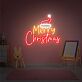 Brighten Your Festive Celebrations: Merry Christmas Neon Sign Led Sign for Enchanting Home, Office, and Store Display this Christmas Eve.