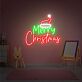 Brighten Your Festive Celebrations: Merry Christmas Neon Sign Led Sign for Enchanting Home, Office, and Store Display this Christmas Eve.