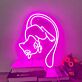 springende Katze LED-Neonschild Wohnzimmer Schlafzimmer