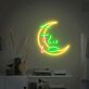 Halbmond mit Gesicht und Träne LED-Neonschild Wohnzimmer Schlafzimmer