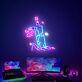 Schwert im Felsen LED-Neonschild für Gaming Zimmer und Wohnzimmer