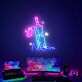 Schwert im Felsen LED-Neonschild für Gaming Zimmer und Wohnzimmer