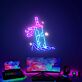 Schwert im Felsen LED-Neonschild für Gaming Zimmer und Wohnzimmer