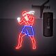 Elevate Your Space with a Muay Thai Fighter Neon Sign: Perfect for Home Gyms, Boxing Studios, and Sports-Themed Game Rooms.
