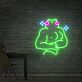 Muskel-Frosch LED-Neonschild Wohnzimmer Gamingzimmer