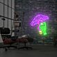 Frosch unter Fliegenpilz LED-Neonschild Wohnzimmer Kinderzimmer