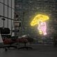 Frosch unter Fliegenpilz LED-Neonschild Wohnzimmer Kinderzimmer