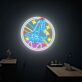 Space Shuttle mit Sternen LED-Neonschild Wohnzimmer Büro